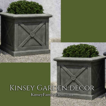 Urbino Cast Stone Large Outdoor Planter Kinsey Garden Decor