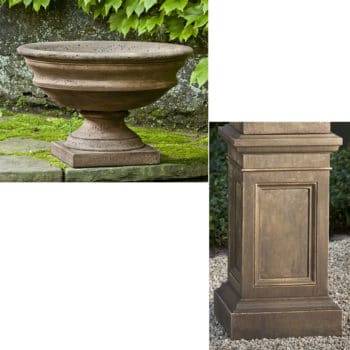 Kinsey Garden Decor Newberry Urn on Pedestal