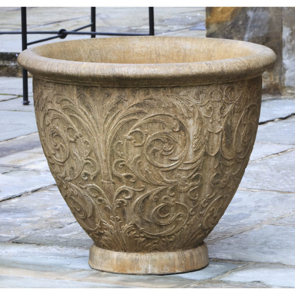 Kinsey Garden Decor Arabesque Round Planter