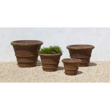 Kinsey Garden Decor Rolled Rim Planter