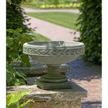 Kinsey Garden Decor Laurel Banded Urn
