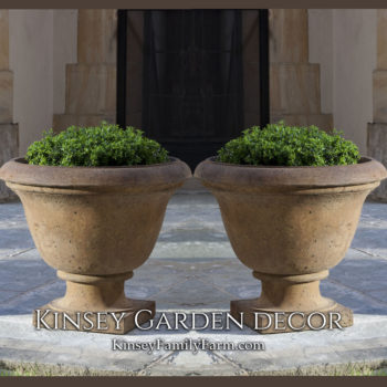 Kinsey Garden Decor Planter Rustic Greenwich Urn