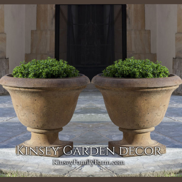 Kinsey Garden Decor Planter Rustic Greenwich Urn