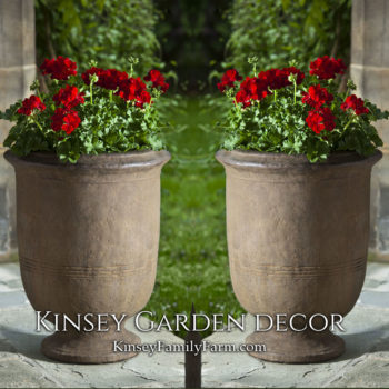 Kinsey Garden Decor Provencal Urn Large planter set
