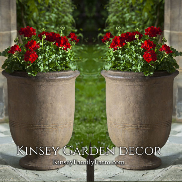Kinsey Garden Decor Provencal Urn Large planter set