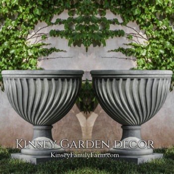 Kinsey Garden Decor Quadrille Urn planters set