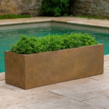Kinsey Garden Decor Rustic Trough Planter