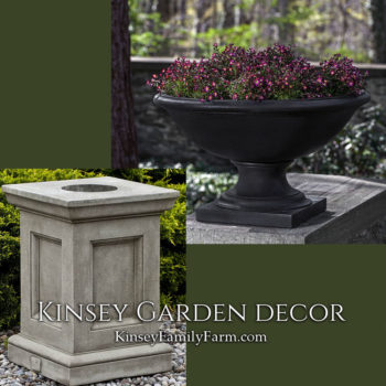 Kinsey Garden Decor Savannah Urn barnett pedestal