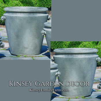 Kinsey Garden Decor Scroll Handle Large Planter set