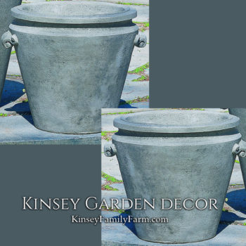 Kinsey Garden Decor Scroll Handle Medium Planter set