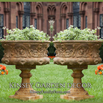 Kinsey Garden Decor Smithsonian Morning Glory Urn set