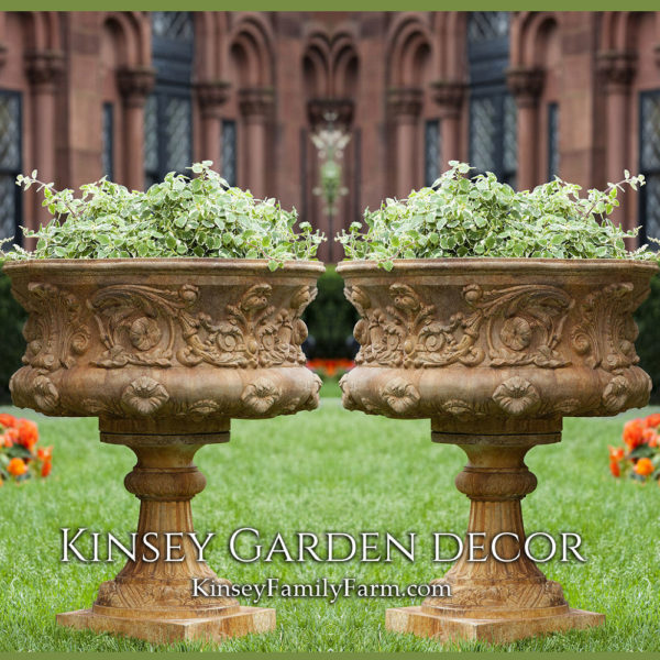 Kinsey Garden Decor Smithsonian Morning Glory Urn set