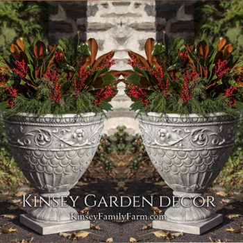 Kinsey Garden Decor Valadier Urn planter set