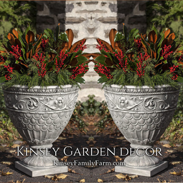 Kinsey Garden Decor Valadier Urn planter set