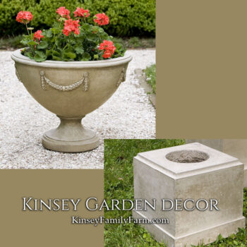 Kinsey Garden Decor Williamsburg Neoclassic Urn short pedestal