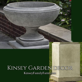 Kinsey Garden Decor jensen urn small savoy pedestal
