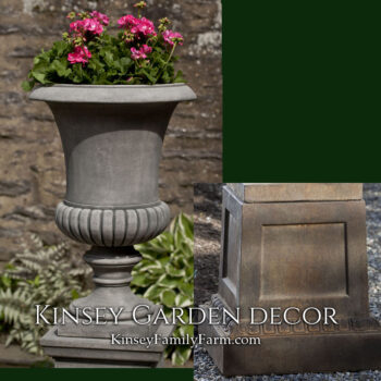 Kinsey Garden Decor kent urn jefferson pedestal