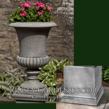 Kinsey Garden Decor kent urn shelbourne pedestal