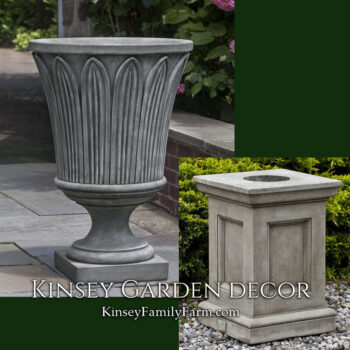 Kinsey Garden Decor las palmas urn barnett pedestal