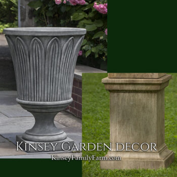 Kinsey Garden Decor las palmas urn greenwich pedestal