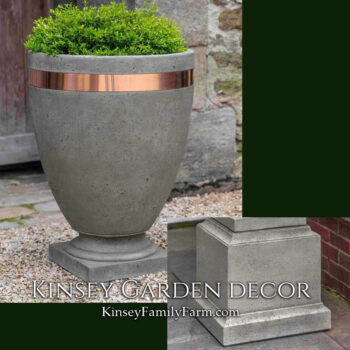 Kinsey Garden Decor moderne tall planter rustic tall pedestal