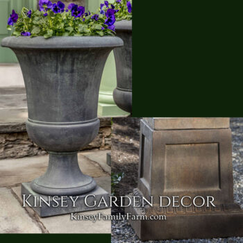 Kinsey Garden Decor paris urn coachhouse pedestal
