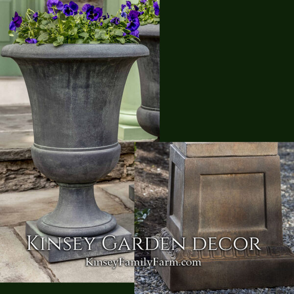 Kinsey Garden Decor paris urn coachhouse pedestal