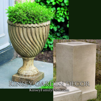 Kinsey Garden Decor ravenna-urn tall pedestal