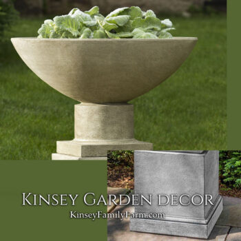Kinsey Garden Decor savoy planter urn shelbourne pedestal