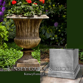 Kinsey Garden Decor smithsonian classical urn shelbourne pedestal