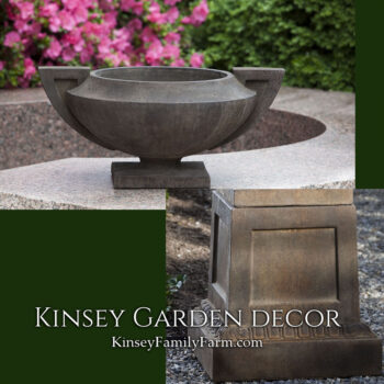 Kinsey Garden Decor smithsonian grecian urn jefferson pedestal