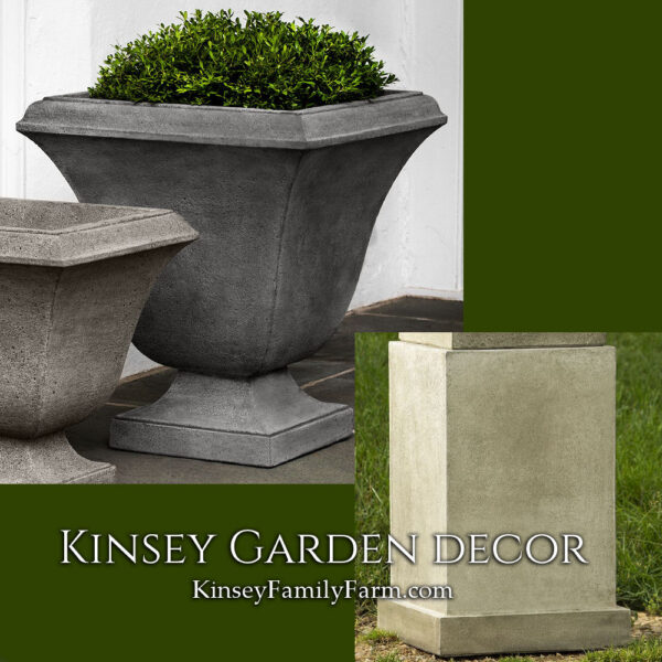 Kinsey Garden Decor trowbridge urn large savoy pedestal