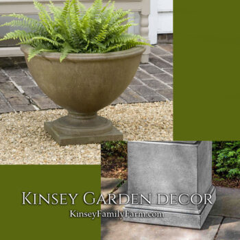 Kinsey Garden Decor williamsburg bassett hall urn shelbourne pedestal
