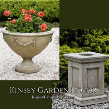 Kinsey Garden Decor williamsburg neoclassic urn barnett pedestal