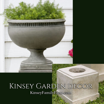Kinsey Garden Decor williamsburg tayloe house urn pedestal