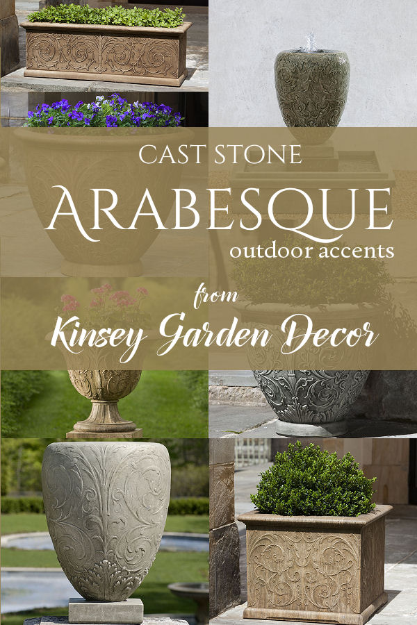 Kinsey Garden Decor Arabesque garden accents