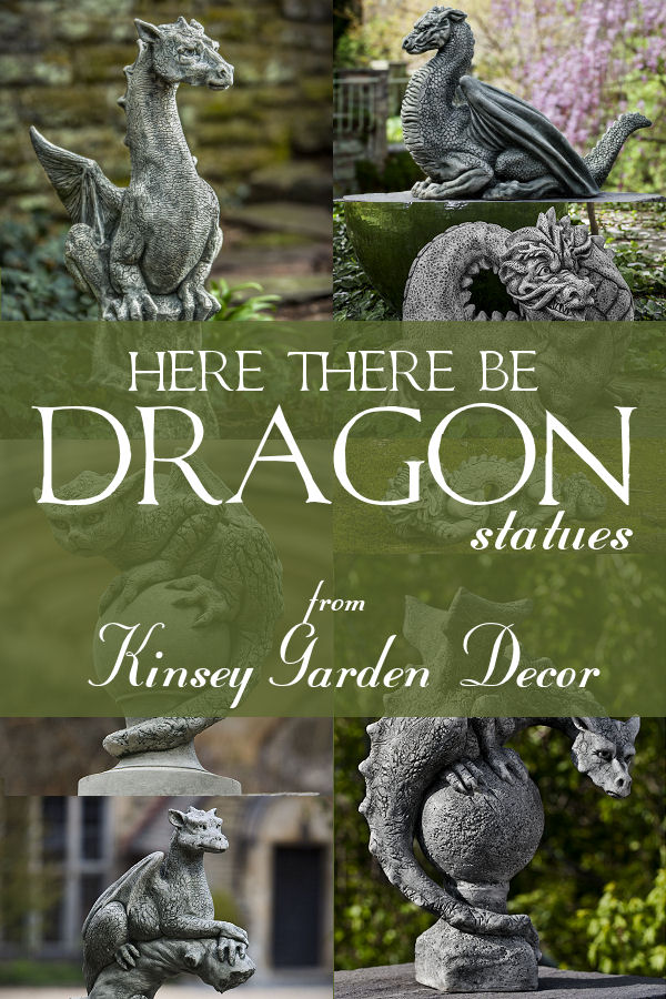 Kinsey Garden Decor Dragon Statues
