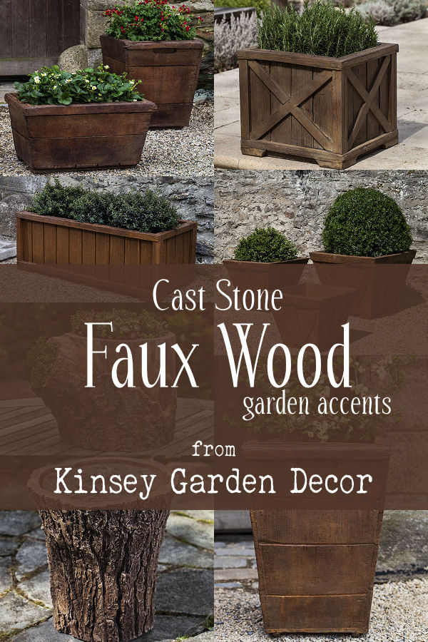 Kinsey Garden Decor Faux Wood Accents