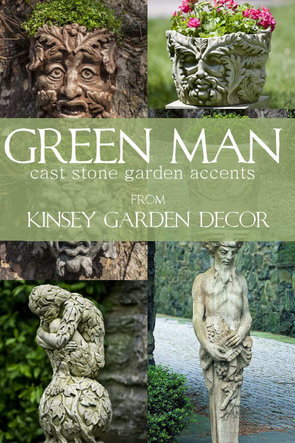 Kinsey Garden Decor green man accents