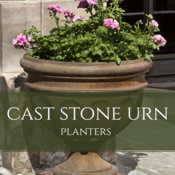 Berkeley Large Cast Stone Outdoor Planters Kinsey Garden Decor