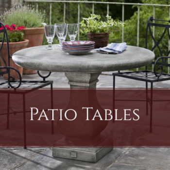 Cast Stone Outdoor Tables
