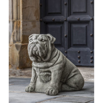 Kinsey Garden Decor Antique Bulldog Statue