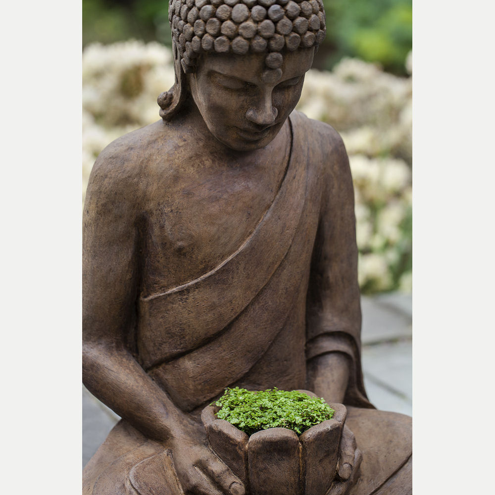 Serene Asian Lotus Buddha Outdoor Planter Kinsey Garden Decor
