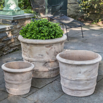 Terra Cotta Tusco Products RR155TC Rolled Rim Garden Pot 15.5-Inch