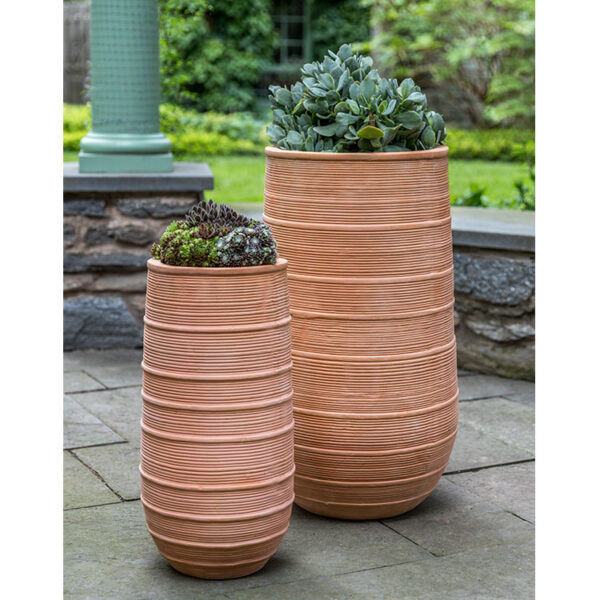 Kinsey Garden Decor Madera Tall Planter Terra Cotta