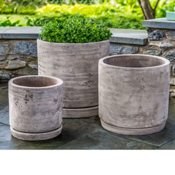 Kinsey Garden Decor Sgraffito Planter Antico Terra Cotta